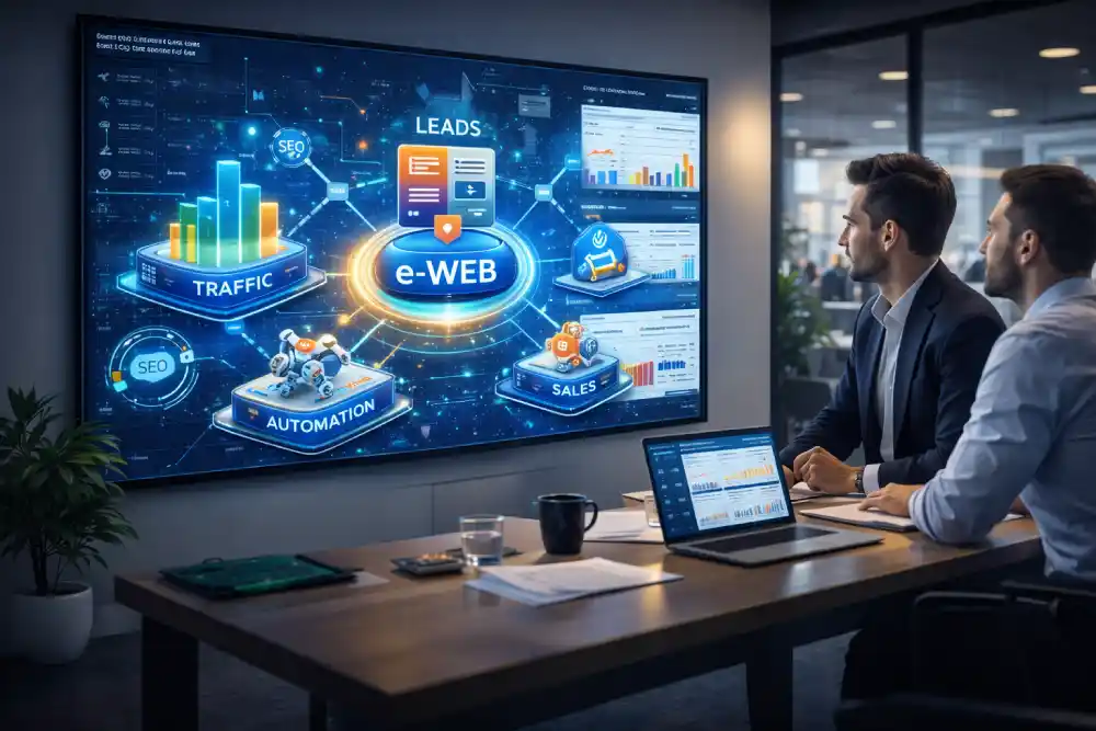 Desarrolla una Plataforma que trabaja por tu negocio. — Enfoque e-WEB